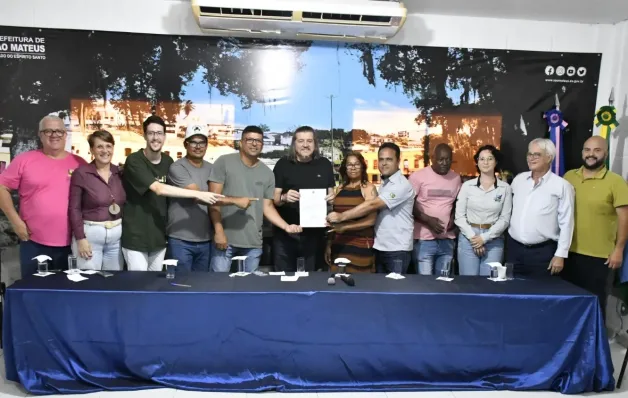 Obra da Orla de Guriri em São Mateus avança, prefeito Daniel Santana assina nova ordem de serviço