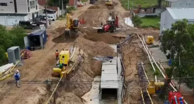 Obras em Guriri  avançam por vias principais do balneário