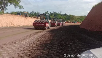 Obras na ES-137 em Nova Venécia estão a todo vapor