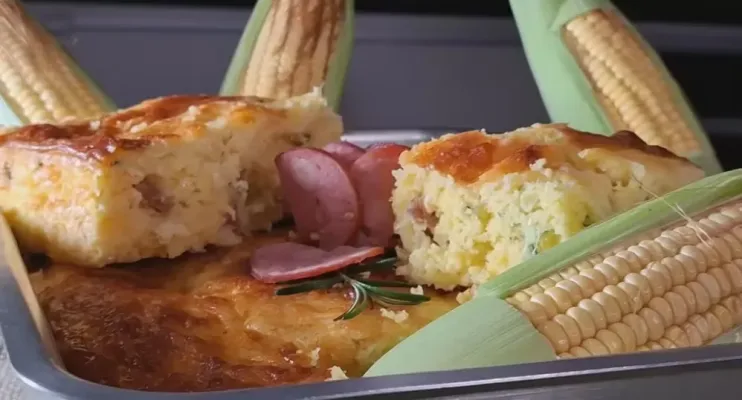 Pamonha de forno salgada