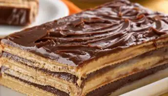 Pavê de brigadeiro branco e preto