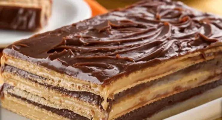 Pavê de brigadeiro branco e preto