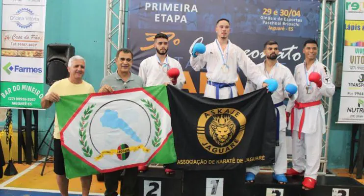 Jaguaré conquista 27 medalhas na 1ª Etapa do Estadual de Karate