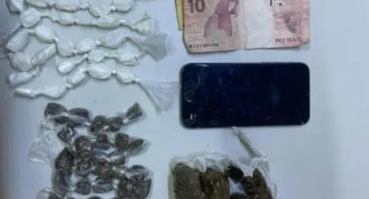 PM apreende drogas e prende suspeito de tráfico em Eunápolis