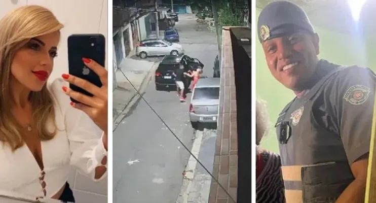 PM dá socos e mata a esposa a tiros no meio da rua 