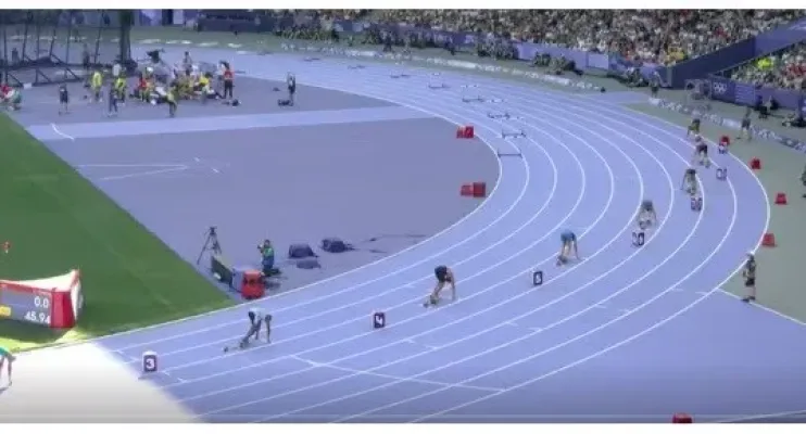 Por que cada um sai de um ponto diferente no atletismo?