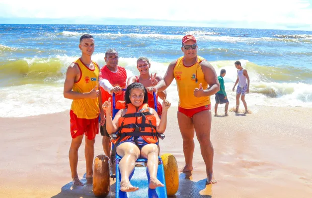  Praia Acessível vai funcionar durante a folia do balneário Pontal do Ipiranga