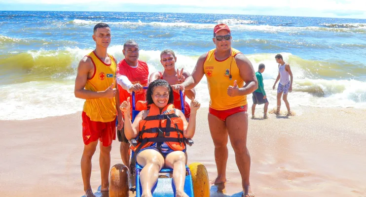 Praia Acessível vai funcionar durante a folia do balneário Pontal do Ipiranga
