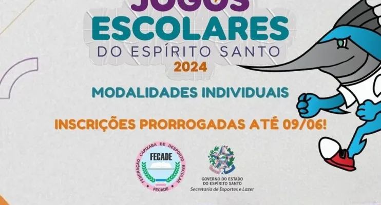 Prazo de inscrição para modalidades individuais dos Jogos Escolares é prorrogado