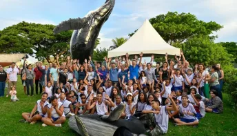 Prefeito de Vitória no ES e Instituto Baleia Jubarte firmam convênio para ações de educação ambiental