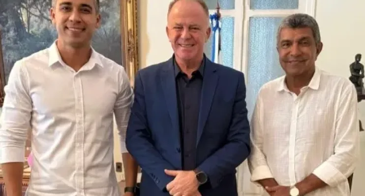Prefeito eleito da Serra Weverson Meireles é recebido pelo Governador Renato Casagrande 