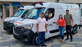 Prefeitura de Jaguaré recebe duas novas ambulâncias