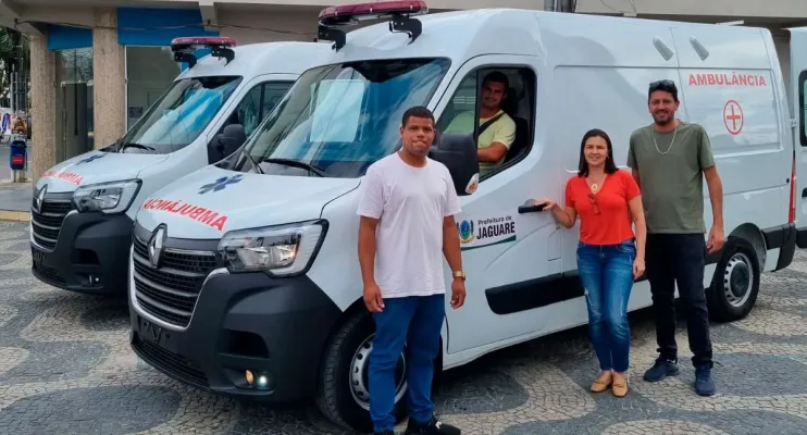 Prefeitura de Jaguaré recebe duas novas ambulâncias