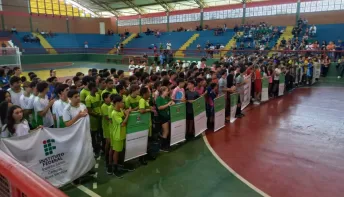 Prefeitura de Nova Venécia abre os Jogos Escolares e cerca de 600 estudantes devem movimentar o torneio