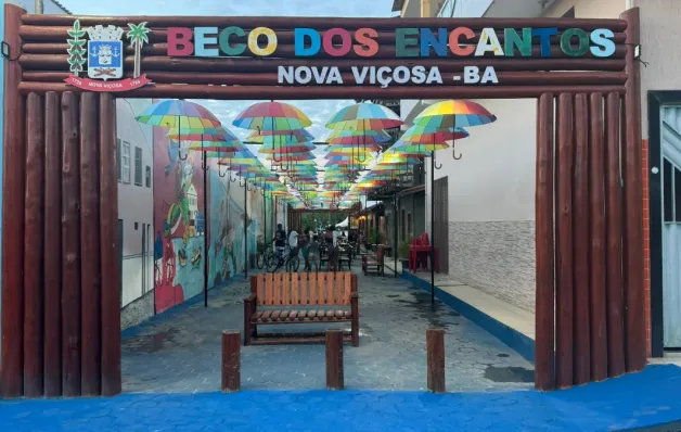 Prefeitura de Nova Viçosa revitaliza centro histórico e inaugura novo ponto turístico