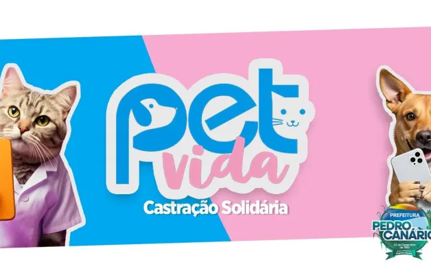 Prefeitura de Pedro Canário abre inscrições para castração animal por meio do Programa Pet Vida