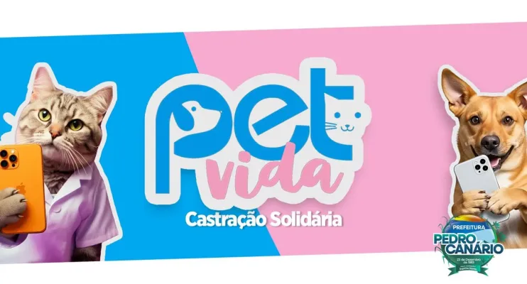 Prefeitura de Pedro Canário abre inscrições para castração animal por meio do Programa Pet Vida