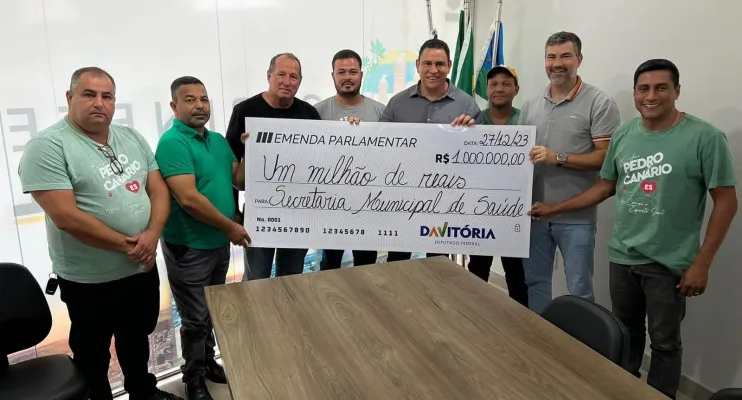 Prefeitura de Pedro Canário recebe emenda parlamenta do deputado federal Jósias da Vitória