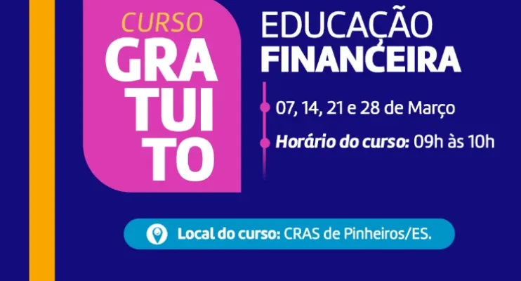 Prefeitura de Pinheiros abre inscrições para curso gratuito de Educação Financeira