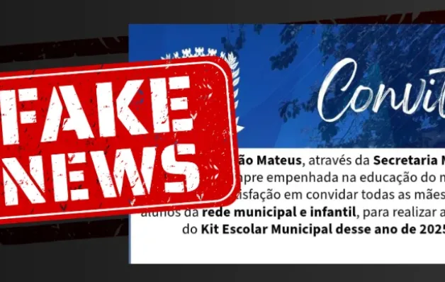 Prefeitura de São Mateus alerta sobre informações falsas que circulam na internet