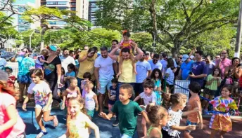 Prefeitura de Vitória inaugura Parque Kids na Praça dos Namorados com a presença do prefeito Lorenzo Pazolini