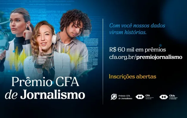 Prêmio CFA de Jornalismo abre inscrições para edição 2026