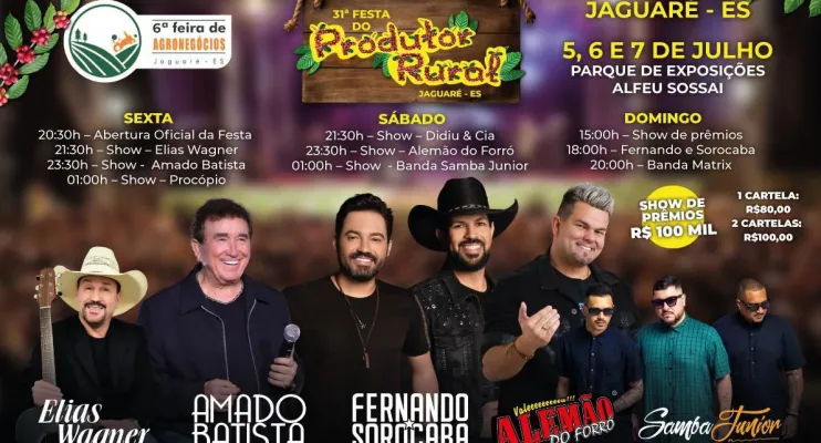 Preparativos da Festa do Agricultor em Jaguaré está em ritmo acelerado