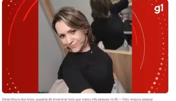 Presa suspeita de envolvimento em caso de bolo que matou três pessoas
