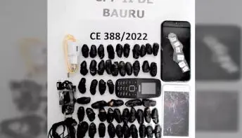 Preso que engoliu celular é operado em SP; ocorrências desse tipo batem recorde em Bauru