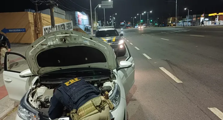 PRF Recupera Toyota Yaris Roubado Durante Fiscalização na BR-101, em Serra/ES