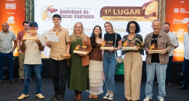 Produtores são premiados no 10° Concurso de Qualidade de Amêndoas de Cacau Capixaba