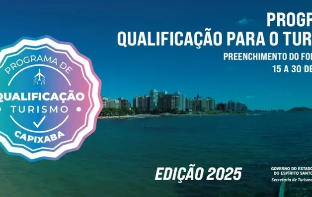 Programa de Qualificação para o Turismo 2025 abre adesões para municípios do Espírito Santo