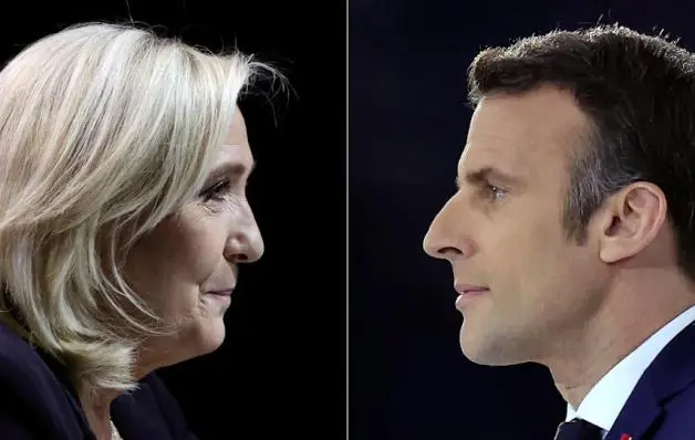 Projeção coloca Macron e Le Pen no 2º turno da eleição presidencial na França