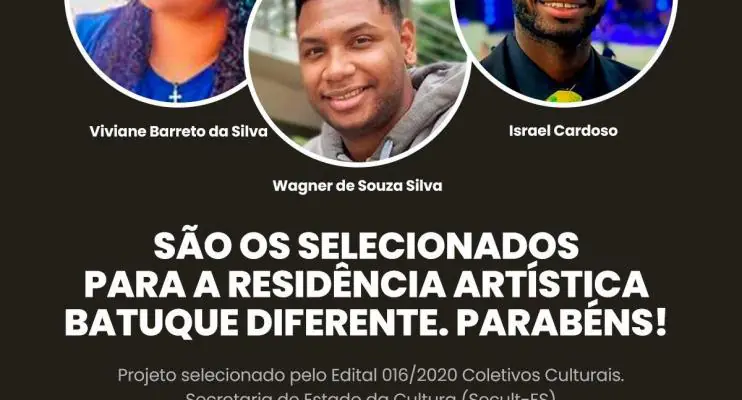 Projeto Batuque Diferente divulga estudantes selecionados para residência artística