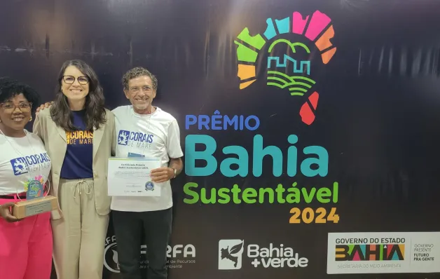 Projeto que utiliza o plástico para recuperar corais nativos da Baía de Todos-os-Santos vence premiação de sustentabilidade