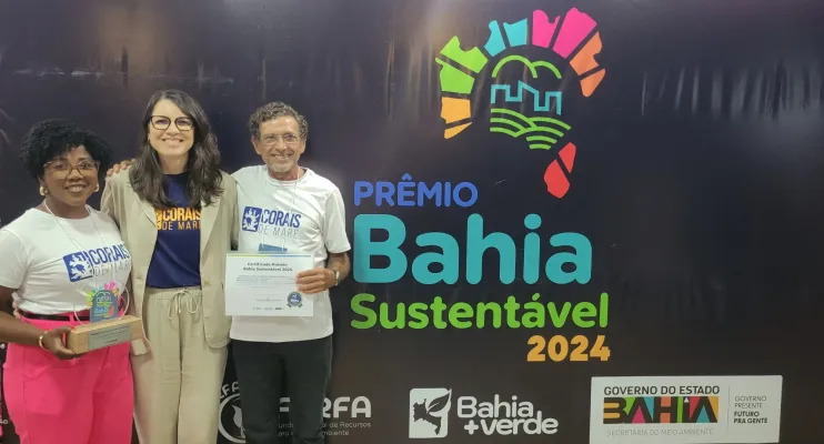 Projeto que utiliza o plástico para recuperar corais nativos da Baía de Todos-os-Santos vence premiação de sustentabilidade