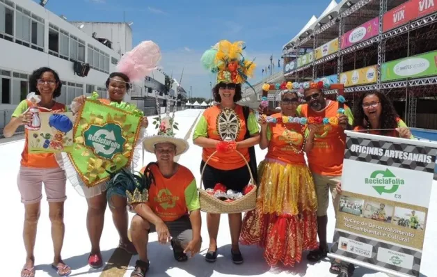 Projeto ReciclaFolia promove a educação ambiental no Carnaval de Vitória