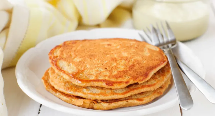 Receita de panquecas com menos calorias que um pão com queijo