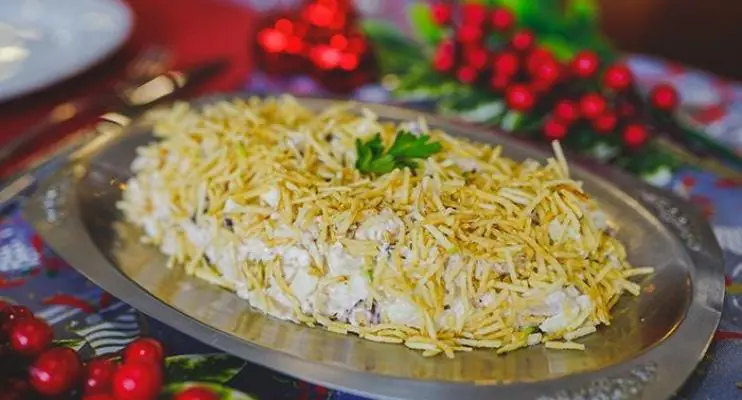 Receita fácil de salpicão vegano