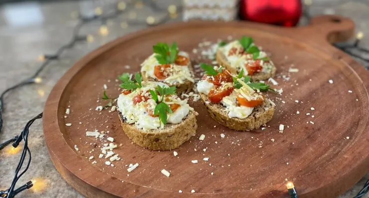 Receita rápido e fácil: Brusqueta caprese fit