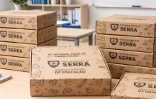 Rede municipal da Serra inicia distribuição de materiais escolares
