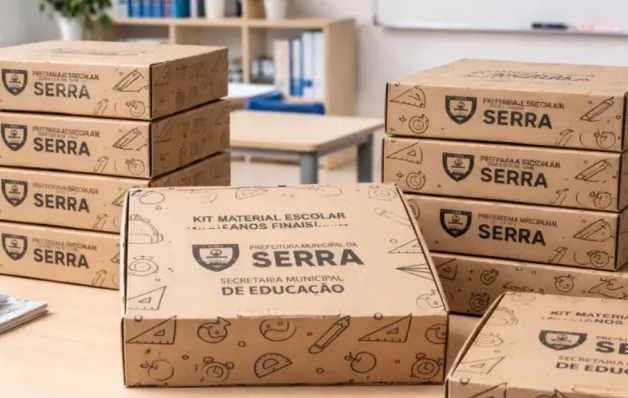 Rede municipal da Serra inicia distribuição de materiais escolares