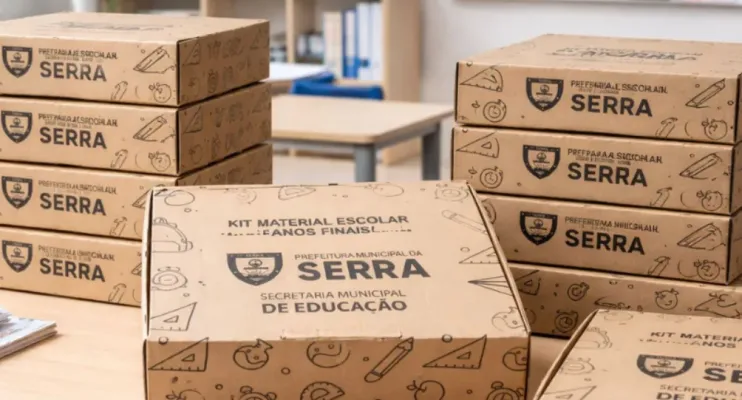 Rede municipal da Serra inicia distribuição de materiais escolares