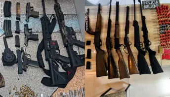 Reforço do combate ao crime organizado amplia em 18% o número de apreensões de armas de fogo