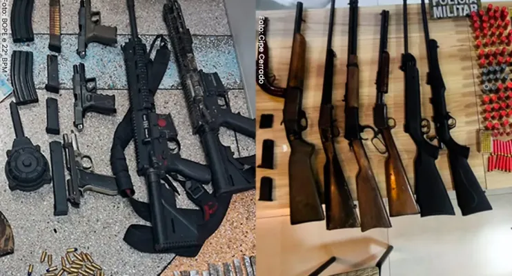 Reforço do combate ao crime organizado amplia em 18% o número de apreensões de armas de fogo