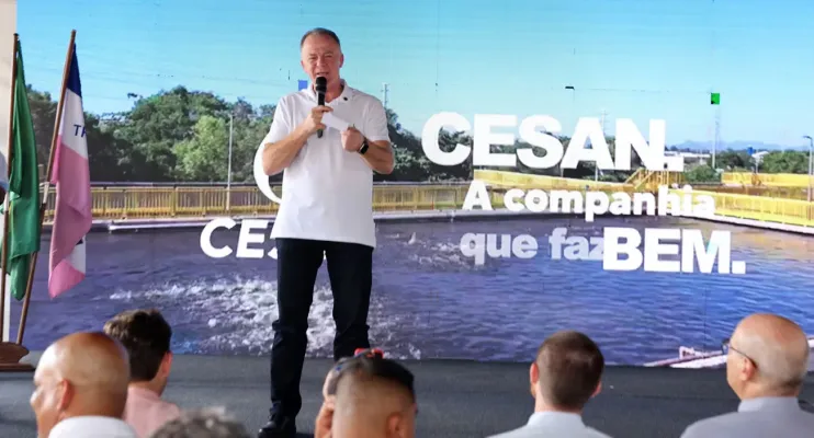 Renato Casagrande inaugura maior estação de tratamento de esgoto do Espírito Santo em Vila Velha