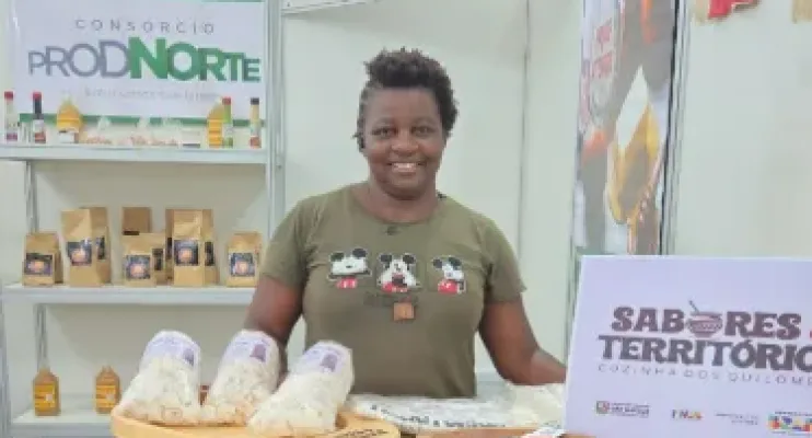Representante quilombola leva sabor e história à Feira Cores e Sabores em Jaguaré