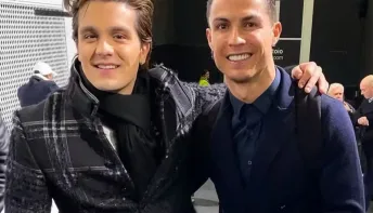 Réveillon particular de Cristiano Ronaldo tem show de Luan Santana
