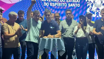 Ricardo Ferraço anuncia contorno viário e entrega obra durante visita a Jaguaré
