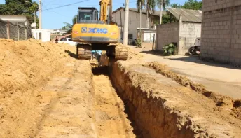 Ruas do Bairro Mata Atlântica em Jaguaré começam a receber pavimentação
